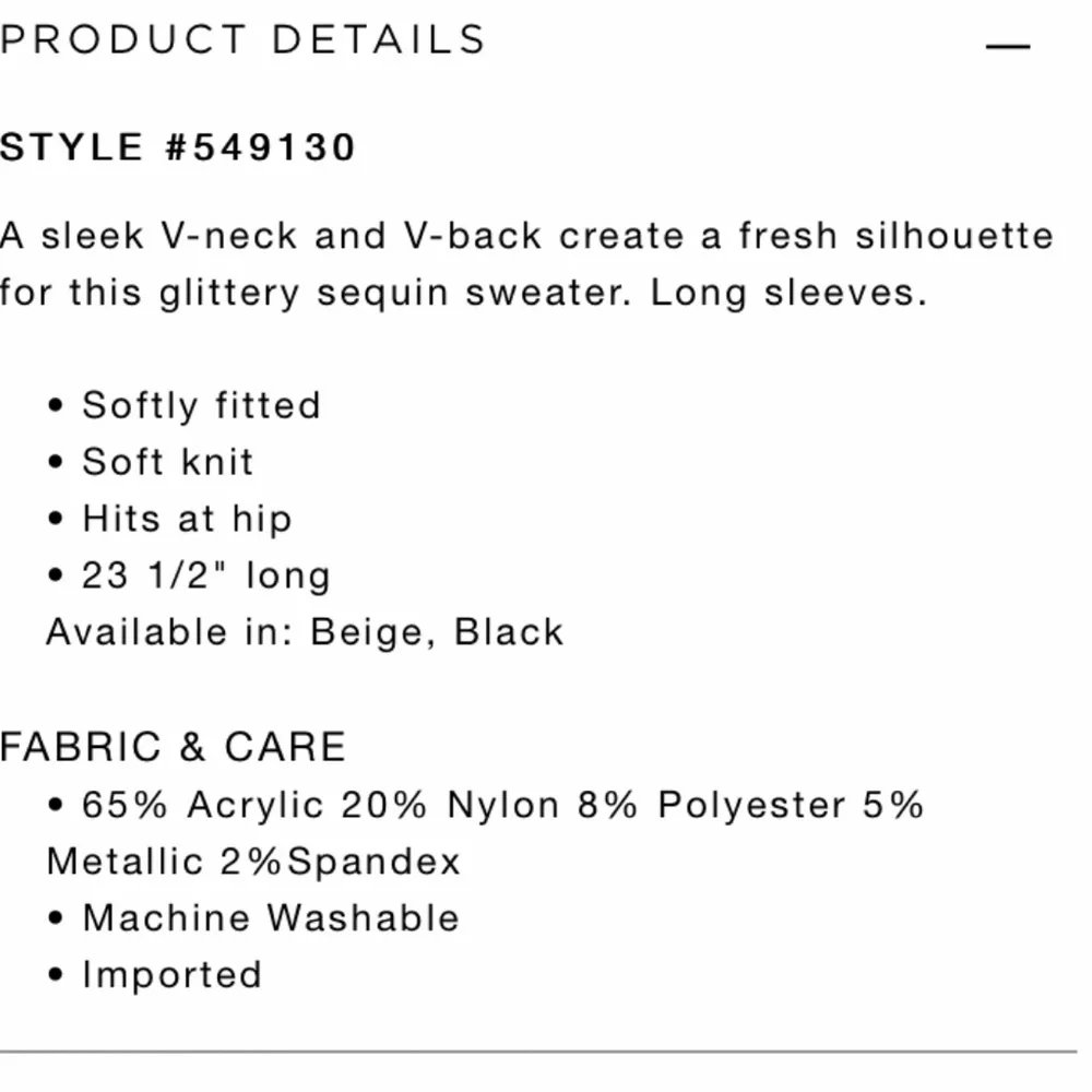 Loft Sequin Shimmer Double V Sweater L - Picture 8 of 9